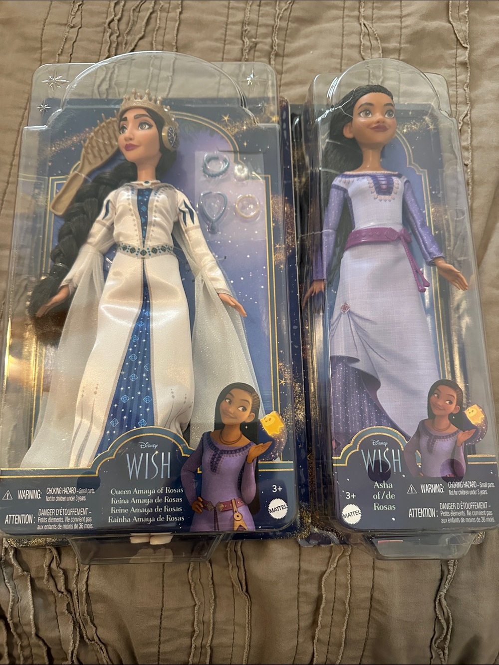 Mattel Disney Wish Queen Amaya & Asha Dolls